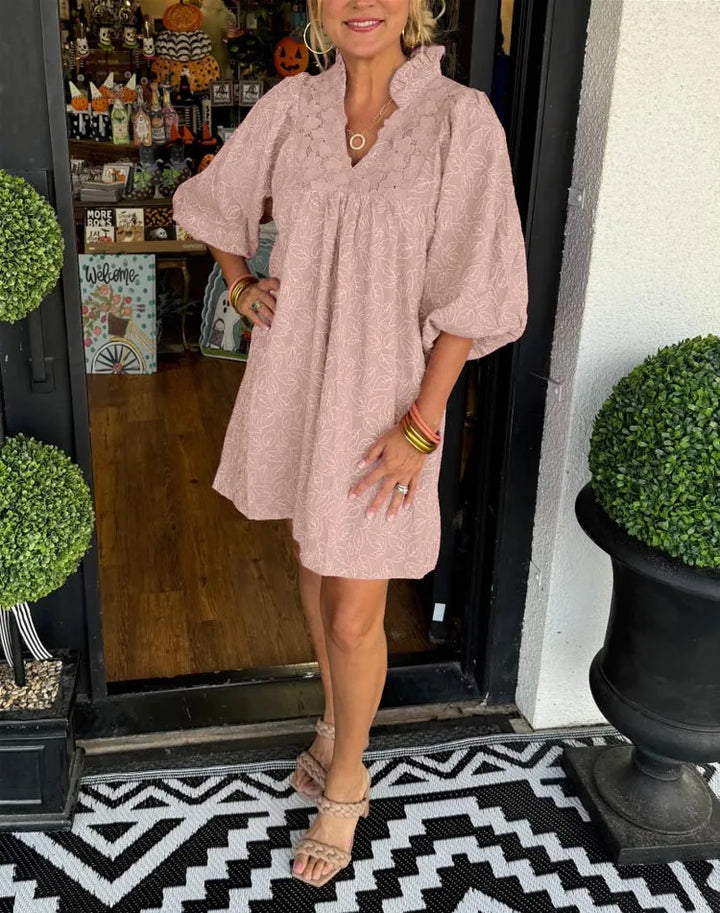 Izabella™ Lace Jacquard Dress