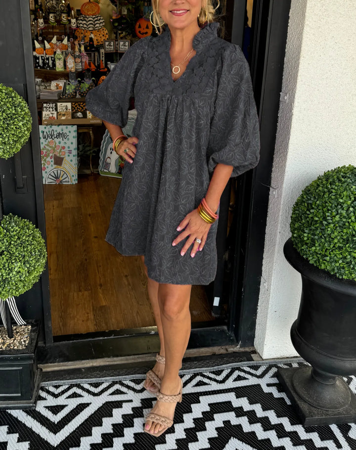 Izabella™ Lace Jacquard Dress