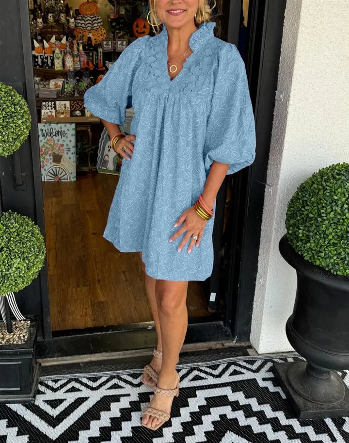 Izabella™ Lace Jacquard Dress