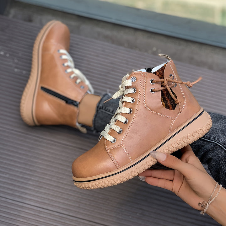 Orthopedic Leather Ankle Boots