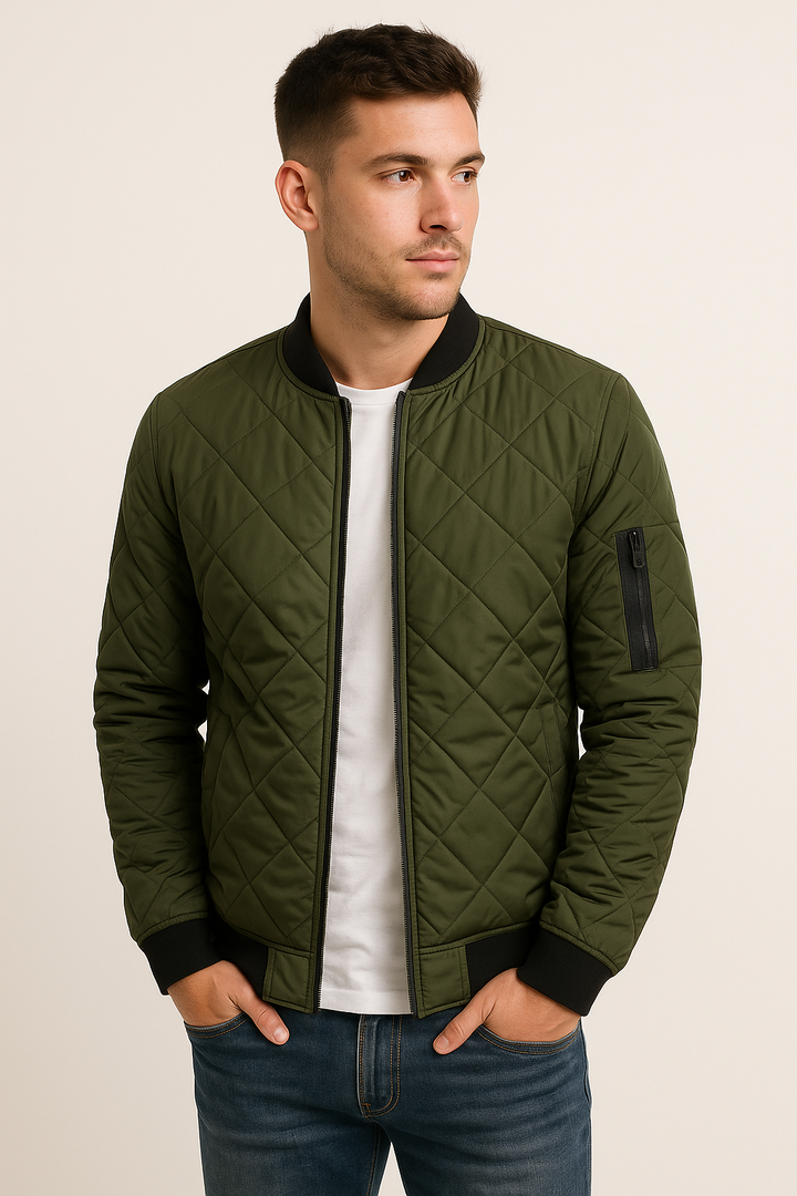 Ambrogio - Premium Quality Jacket With Diamond Design