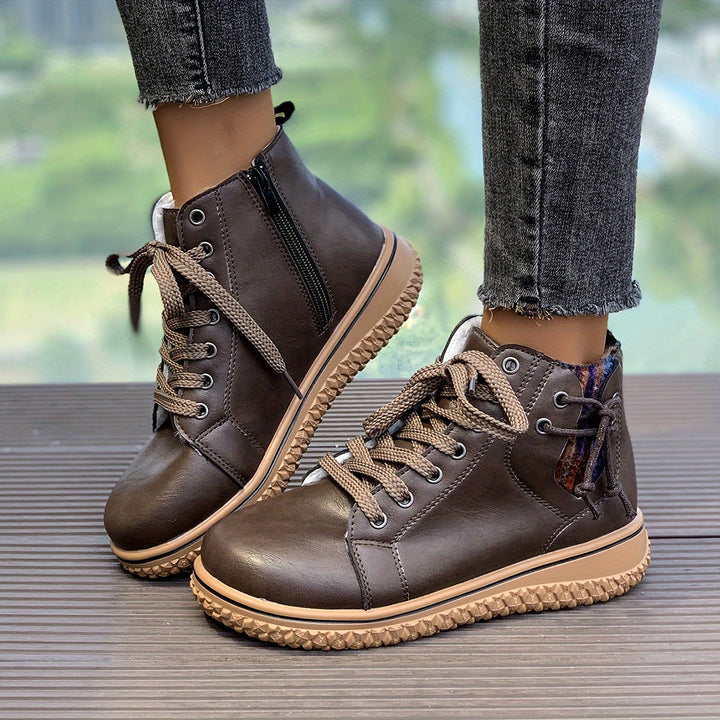 Orthopedic Leather Ankle Boots